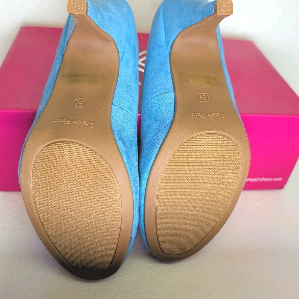 DREAM PAIRS Women Faux Suede Slip On Pumps Party Dress Shoes 3" Heel Size 8.5 - Picture 6 of 7